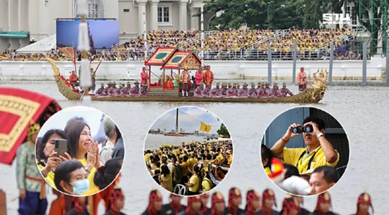 ภาพชุด ประชาชนเฝ้ารับเสด็จฯ "ทรงพระเจริญ" กระหึ่มสองฝั่งเจ้าพระยา ภาพชุด ประชาชนเฝ้ารับเสด็จฯ "ทรงพระเจริญ" กระหึ่มสองฝั่งเจ้าพระยา