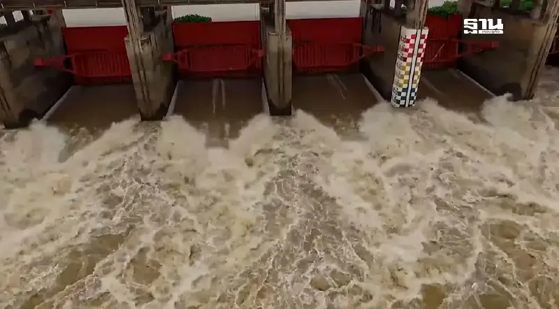 เขื่อนเจ้าพระยา ทยอยลดการระบายน้ำ 2,100 ลบ.ม ลดผลกระทบน้ำทะเลหนุน