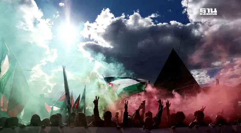 ผู้คนทั่วโลกประท้วงสงครามตะวันออกกลางในวันครบรอบ 1 ปี