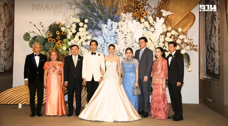 ประมวลภาพฉลองวิวาห์ "พสุ-ปัทมรัตน์" ทายาท สุวัจน์-ปานปรีย์