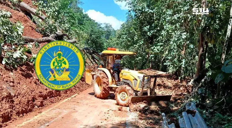 กรมทางหลวงชนบท  ห่วงดินโคลนถล่มจากฝนตกหนัก สั่งจับตาพื้นที่เสี่ยงภาคเหนือ