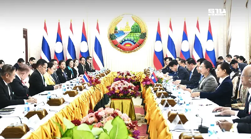 แพทองธาร ถกนายกฯ สปป.ลาว เต็มคณะ ร่วมมือศก. MOU 6 ฉบับ