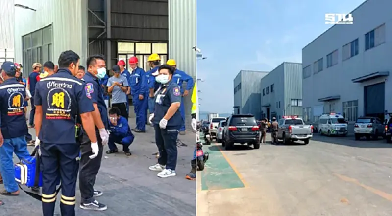 ถังบรรจุภัณฑ์ นิคมฯบ่อทอง จ.ปราจีนบุรี ระเบิด มีผู้เสียชีวิต 2 ราย ถังบรรจุภัณฑ์ นิคมฯบ่อทอง จ.ปราจีนบุรี ระเบิด มีผู้เสียชีวิต 2 ราย