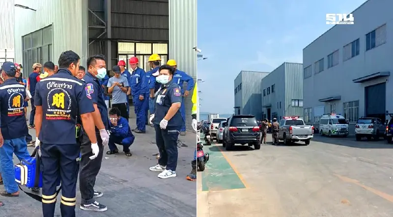 ถังบรรจุภัณฑ์ นิคมฯบ่อทอง จ.ปราจีนบุรี ระเบิด มีผู้เสียชีวิต 2 ราย