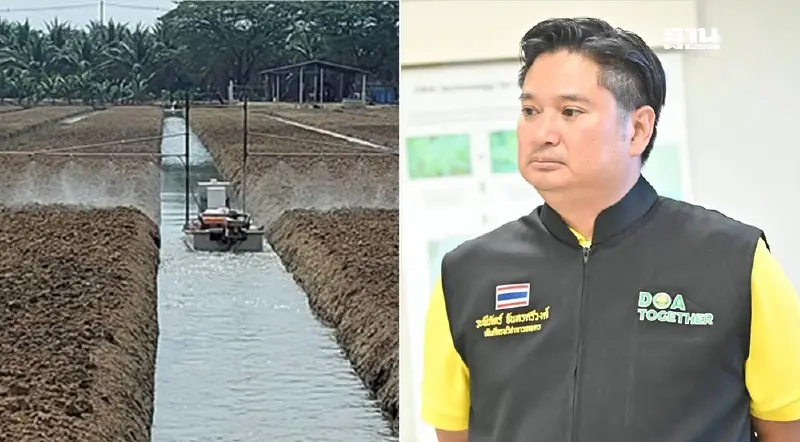 กรมวิชาการเกษตร เปิดตัวเรือพ่นสารในร่อง แบบไร้คนขับ