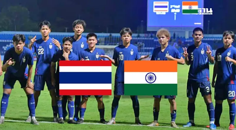 ถ่ายทอดสดฟุตบอลทีมชาติไทย U17 พบ อินเดีย ดูบอลสด-เช็คผลบอลชิงแชมป์เอเชีย ถ่ายทอดสดฟุตบอลทีมชาติไทย U17 พบ อินเดีย ดูบอลสด-เช็คผลบอลชิงแชมป์เอเชีย