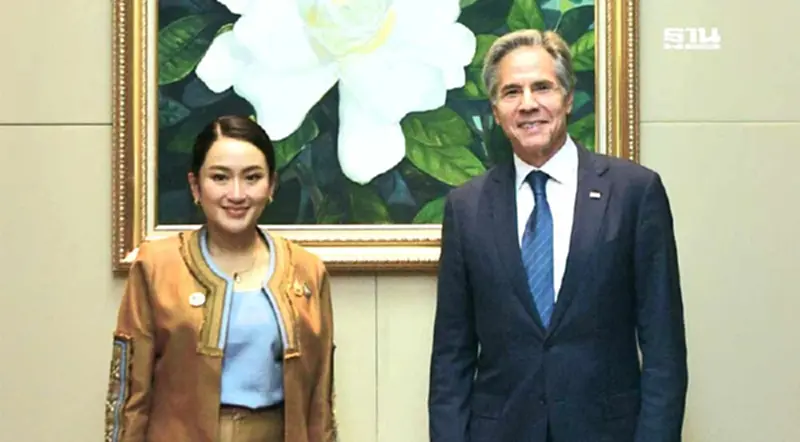 "แพทองธาร" หารือ “บลิงเคน” มั่นใจไทยเป็นสะพานเชื่อมอาเซียน-สหรัฐฯ "แพทองธาร" หารือ “บลิงเคน” มั่นใจไทยเป็นสะพานเชื่อมอาเซียน-สหรัฐฯ