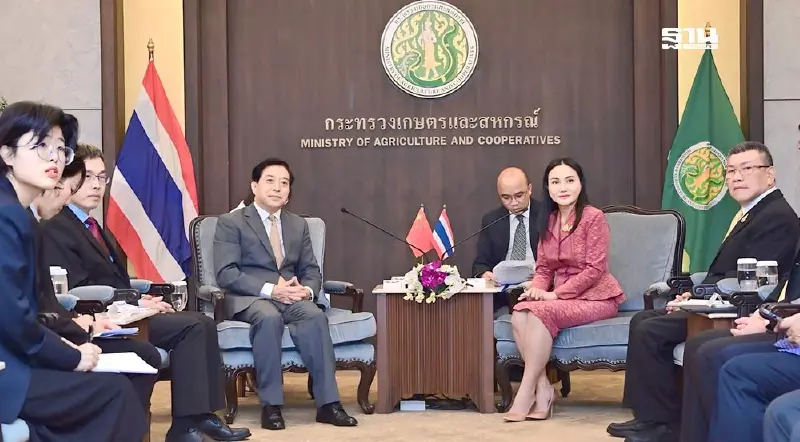 “นฤมล”หารือเอกอัครราชทูตจีน กระชับความสัมพันธ์ด้านเกษตร-ปศุสัตว์ไทย