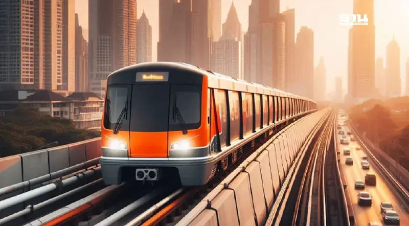 ลุยรถไฟฟ้า สายสีส้ม ตะวันตก-ตะวันออกเชื่อม รถไฟฟ้า 8 สาย  จุดดพลุทำทองอสังหาฯ