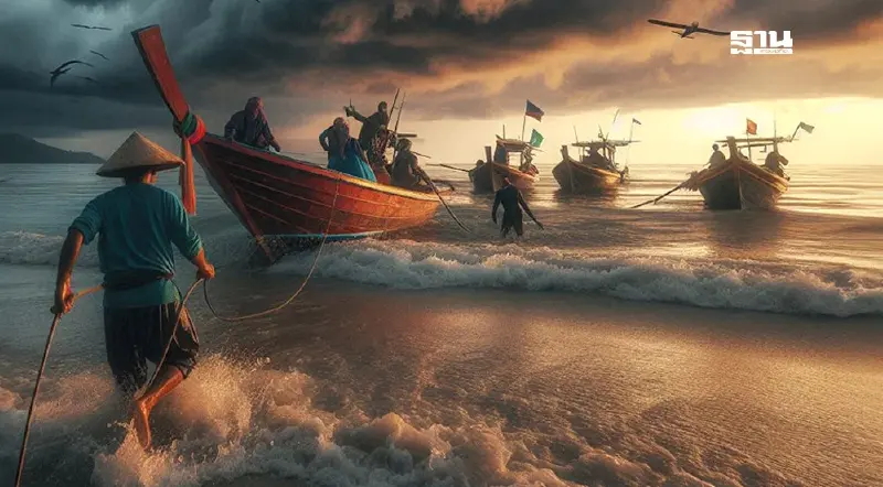 ภาคใต้อ่วม กรมอุตุฯ เตือนฉบับที่ 6 ฝนตกหนักถึงหนักมาก คลื่นลมแรง