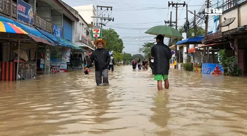 "น้ำท่วมใต้" ล่าสุด ทะลัก 9 จังหวัด เสียชีวิต 4 รายที่ปัตตานี-สงขลา "น้ำท่วมใต้" ล่าสุด ทะลัก 9 จังหวัด เสียชีวิต 4 รายที่ปัตตานี-สงขลา