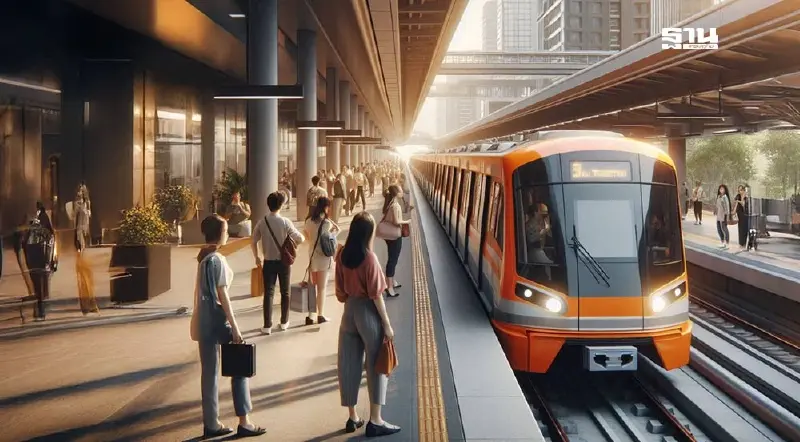 เริ่ม 15 พ.ย.นี้ “รฟม.” ปิดเส้นทางจราจร สร้าง “รถไฟฟ้าสายสีส้ม”