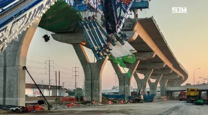 ถนนพระราม 2 เปิดช่องพิเศษเริ่มวันนี้ เคลียร์พื้นที่ย้ายโครงเหล็กถล่ม 14 วัน