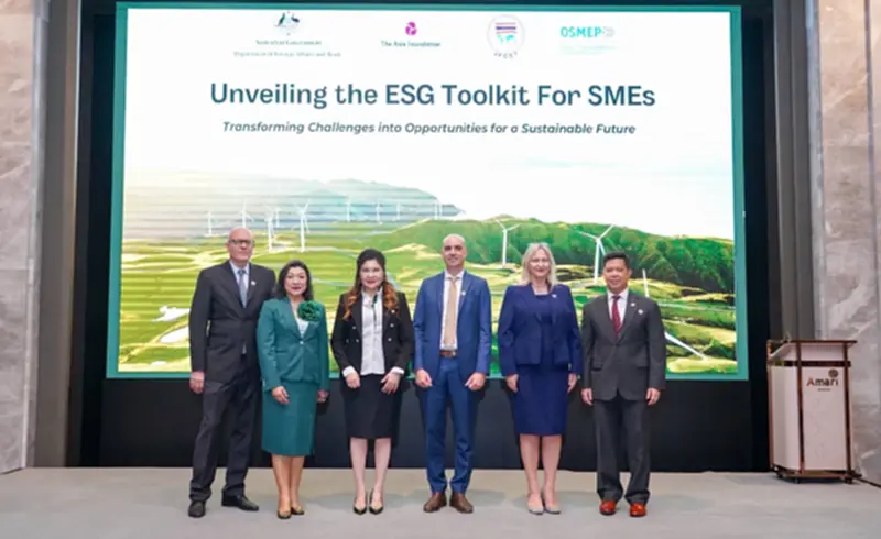 สสว. เปิดตัว "คู่มือ ESG สำหรับ SMEs" พลิกโอกาสตลาดโลกสีเขียว สสว. เปิดตัว "คู่มือ ESG สำหรับ SMEs" พลิกโอกาสตลาดโลกสีเขียว
