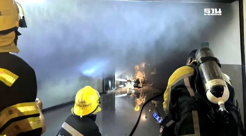 ระทึกกลางดึก! ไฟไหม้ โรงพยาบาล อานันทมหิดล ชั้นใต้ดินห้องไอซียู