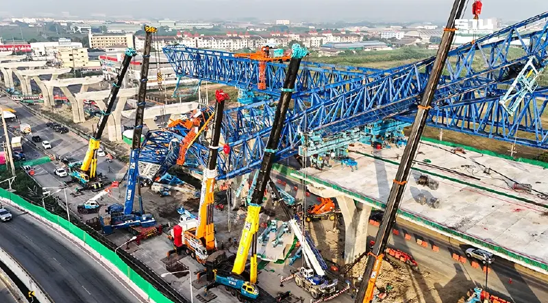 เปิดช่องทางพิเศษ พระราม2 ระบายจราจร หลัง รื้อถอน  Launching Gantry