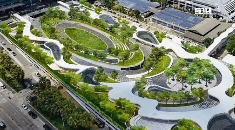 พลิก” สวนลอยฟ้าชั้น2 ”อาคารจอดรถ D ศูนย์ราชการแจ้งวัฒนะ จัดงาน รับลมหนาว    