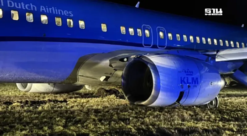 โบอิ้ง 737 "สายการบิน KLM" ไถลออกนอกรันเวย์ที่นอร์เวย์ รอดทั้งลำ โบอิ้ง 737 "สายการบิน KLM" ไถลออกนอกรันเวย์ที่นอร์เวย์ รอดทั้งลำ