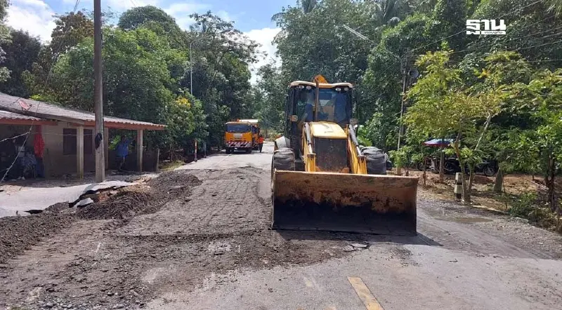 น้ำท่วมภาคใต้ “ทช.” เร่งซ่อมถนน 5 เส้นทาง หนุน 3 จัดหวัด