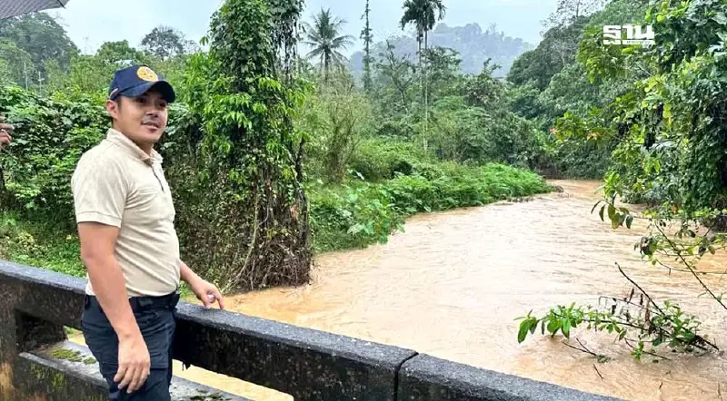 "นายอำเภอสุคิริน" เตือนด่วน เฝ้าระวังน้ำท่วม หลังฝนตกหนัก