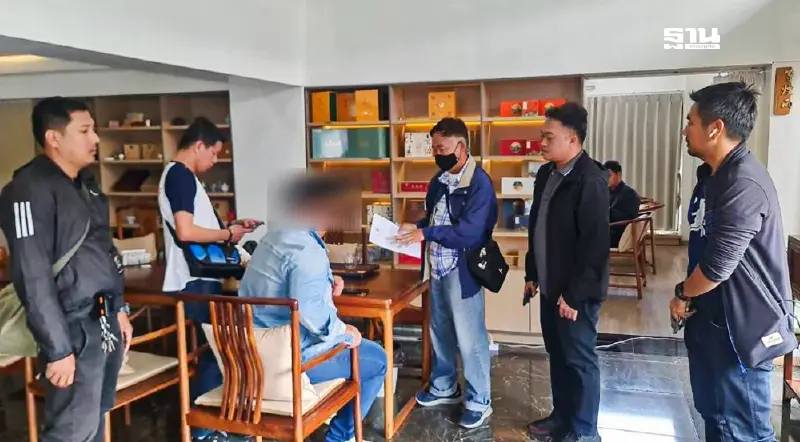 เปิดภาพ วินาที DSI รวบนายหน้าจีน หลอกเมียนมา ส่งบริษัทในกัมพูชา