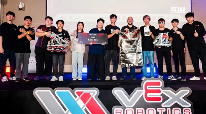 เยาวชนไทย 8 ทีม คว้าแชมป์ “VEX Robotics 2024-2025” พร้อมลุยต่อเวทีโลก เยาวชนไทย 8 ทีม คว้าแชมป์ “VEX Robotics 2024-2025” พร้อมลุยต่อเวทีโลก