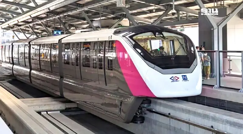 NBM ทำบุญครบรอบ 1 ปี หลังเปิดให้บริการ “รถไฟฟ้าสายสีชมพู”