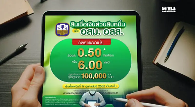 ธ.ก.ส.ปล่อยสินเชื่อ อสม. หรือ อสส. จำนวน 100,000 บาท เช็กเงื่อนไข ธ.ก.ส.ปล่อยสินเชื่อ อสม. หรือ อสส. จำนวน 100,000 บาท เช็กเงื่อนไข