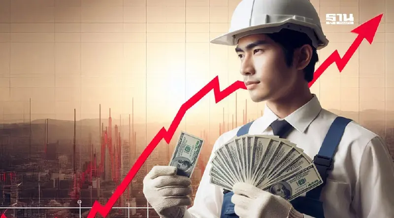 เปิดค่าจ้างแรงงานเฉลี่ย 2567 เพิ่มขึ้นแตะ 15,738 บาท/เดือน เอกชนพุ่ง 3.5%