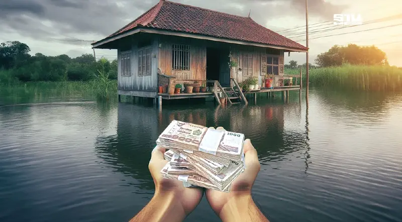 นครศรีธรรมราช  อนุมัติ 9,000 บาท ช่วยน้ำท่วมรอบสุดท้าย 5 อำเภอ