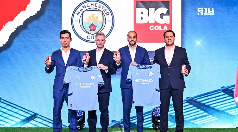 บิ๊กโคล่า จับมือ “แมนเชสเตอร์ ซิตี้” ชิงตลาดน้ำอัดลมท็อป 3 ในไทย