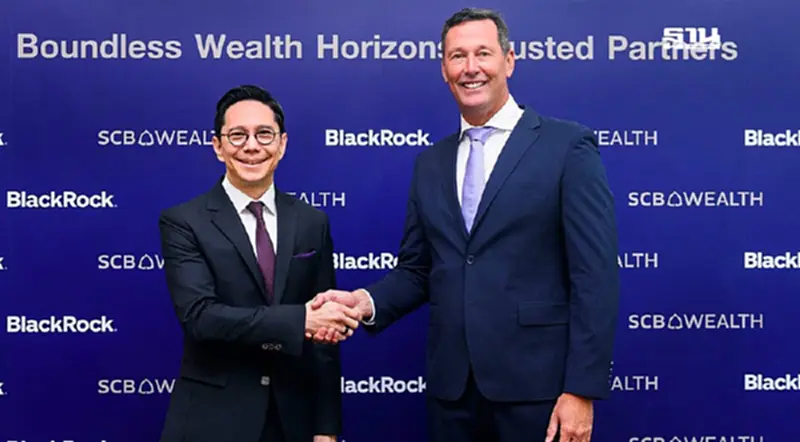 SCB WEALTH จับมือ BlackRockตั้งเป้าเพิ่มสินทรัพย์ 1.8แสนล้านบาทปี69 SCB WEALTH จับมือ BlackRockตั้งเป้าเพิ่มสินทรัพย์ 1.8แสนล้านบาทปี69
