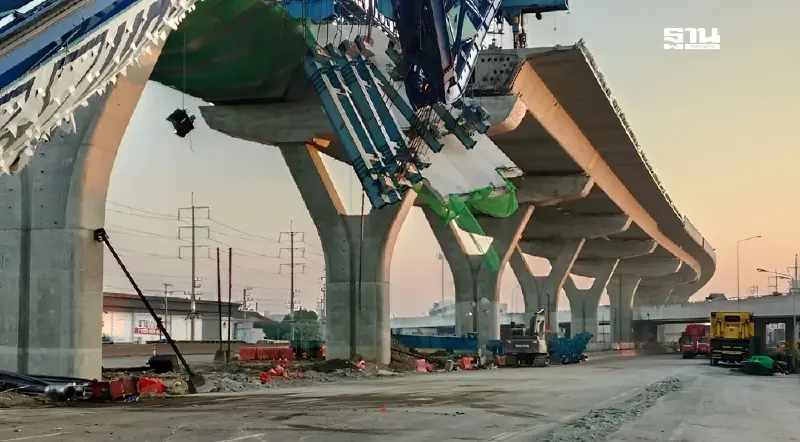 ผลสอบ มอเตอร์เวย์พระราม 2ถล่ม ขันนอตยึดคานขวางเฟรมเหล็กไม่แน่น