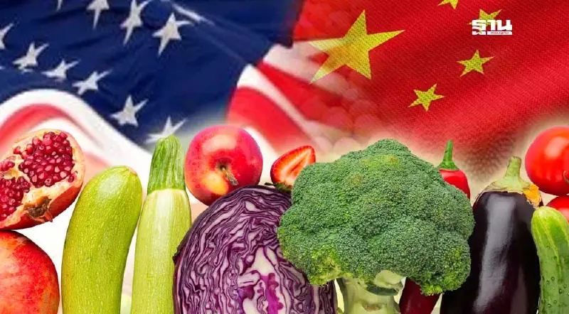 สหรัฐ-จีนตอบโต้ภาษีรอบใหม่ จับตาผักผลไม้-สินค้าอุตฯแดนมังกรเข้าไทยพุ่ง