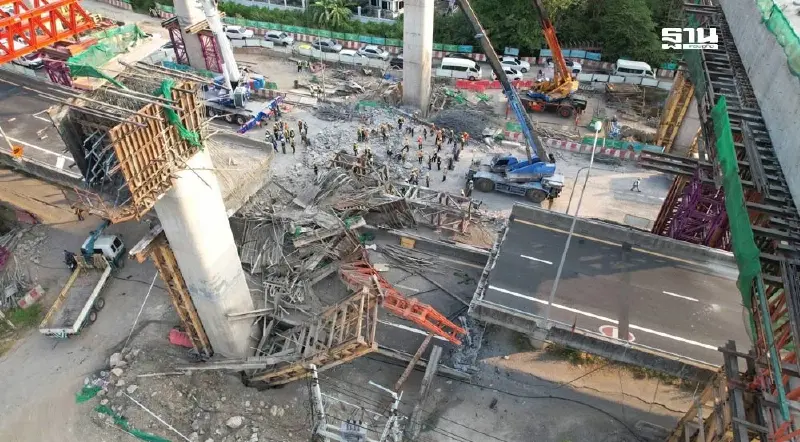 กทพ. เร่งกู้คืนซากปรักหักพังด่านฯ ดาวคะนอง คืบหน้าแล้ว 75%