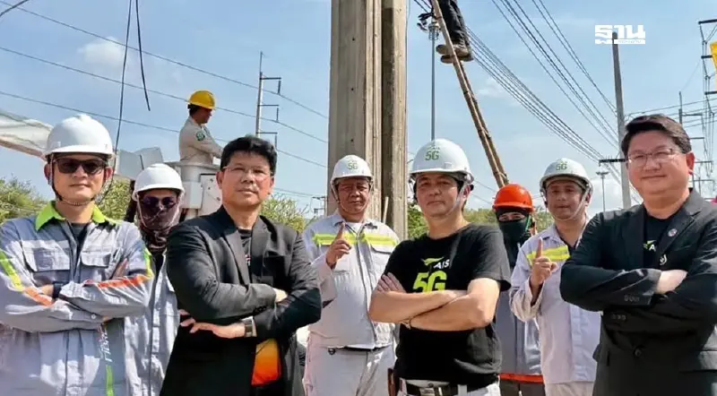 AIS จับมือ กฟภ. จัดระเบียบสายสื่อสารบ้านฉาง เสริมความปลอดภัย