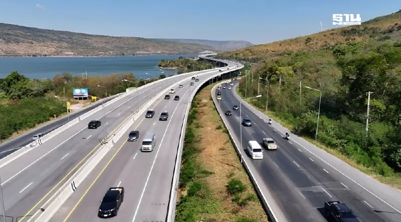 สงกรานต์ 2568 กรมทางหลวง เปิดวิ่งฟรี!  หินกอง - นครราชสีมา ตลอด 24 ชม.