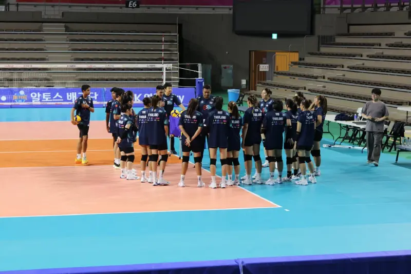 ตารางแข่ง-ถ่ายทอดสด "เกาหลีใต้ vs ทีมชาติไทย" วอลเลย์บอลหญิง ALL STAR