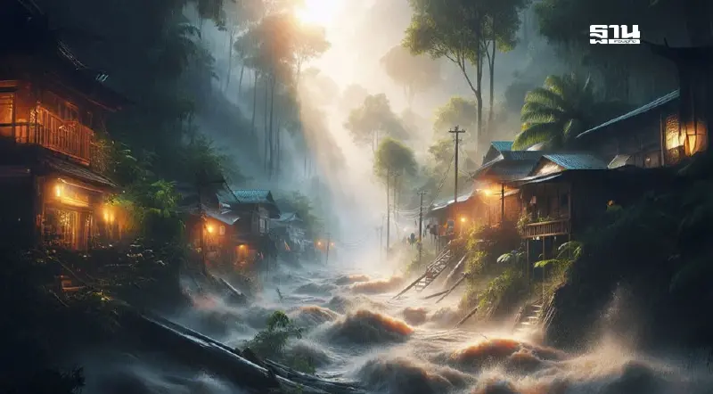 พายุฤดูร้อนกระทบ 26 จว.เช็กพิกัดฝนฟ้าคะนอง ดินถล่ม น้ำป่าไหลหลาก