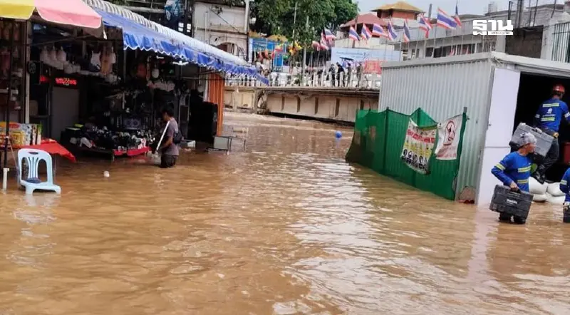 ด่วน น้ำท่วมแม่สาย ชาวบ้านเร่งอพยพ หลังฝนกระหน่ำต่อเนื่อง