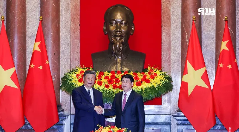 เปิดภาพ "สี จิ้นผิง" เยือนเวียดนาม จับมือ 45 ข้อตกลง ท่ามกลางสงครามการค้า