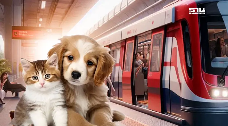 1มิ.ย.68 รถไฟฟ้าสายสีแดง เปิดให้"น้องหมา-น้องแมว"ขึ้นรถไฟฟ้าฟรี ตั้งแต่เวลาไหนถึงวันไหนเช็กที่นี่