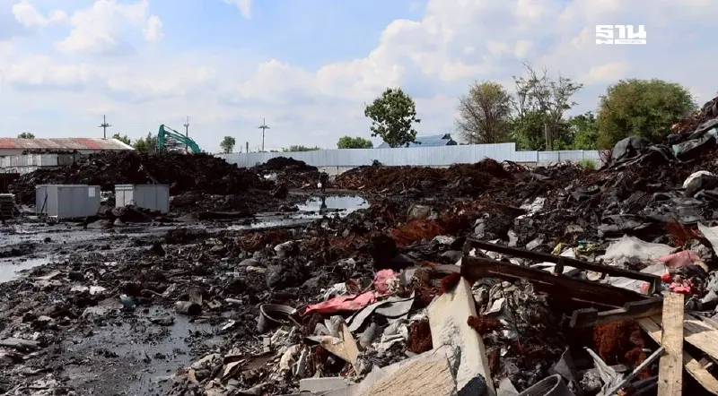 กระทรวงอุตฯรวบโรงงานเถื่อนลอบนำเข้าเศษยางกัมพูชากว่า 5 พันตัน