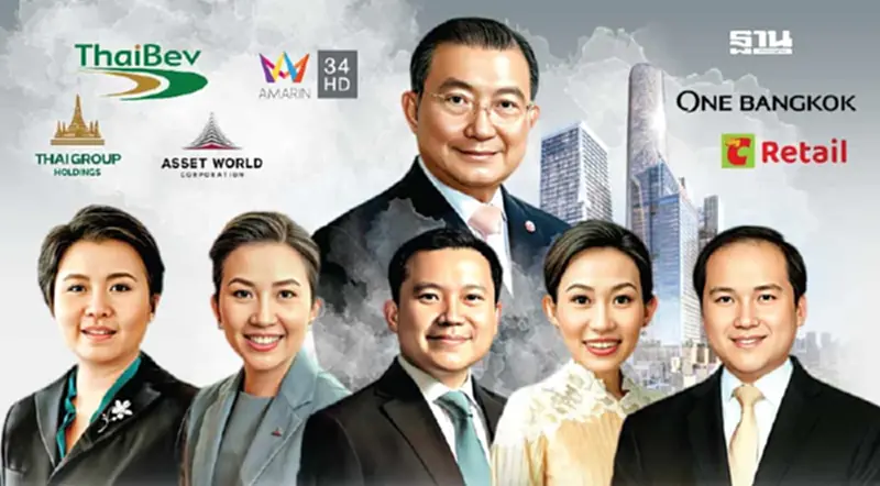 5ทายาท ‘เจ้าสัวเจริญ’ รับไม้ต่อคุมอาณาจักรธุรกิจ 1.2 ล้านล้าน 5ทายาท ‘เจ้าสัวเจริญ’ รับไม้ต่อคุมอาณาจักรธุรกิจ 1.2 ล้านล้าน