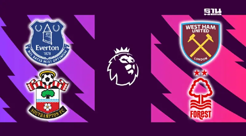 เอฟเวอร์ตัน VS เซาธ์แฮมป์ตัน -เวสต์แฮม VS ฟอเรสต์ ดูบอลสด เริ่ม 18.00 น. เอฟเวอร์ตัน VS เซาธ์แฮมป์ตัน -เวสต์แฮม VS ฟอเรสต์ ดูบอลสด เริ่ม 18.00 น.