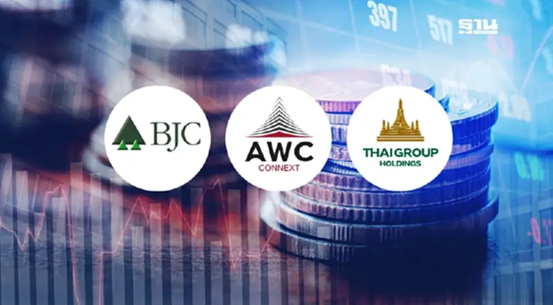 เจาะมาร์เก็ตแคป 3 หุ้นลูกเจ้าสัวเจริญ "BJC-AWC-TGH" 3 ปี ร่วงสูงสุด 25% เจาะมาร์เก็ตแคป 3 หุ้นลูกเจ้าสัวเจริญ "BJC-AWC-TGH" 3 ปี ร่วงสูงสุด 25%