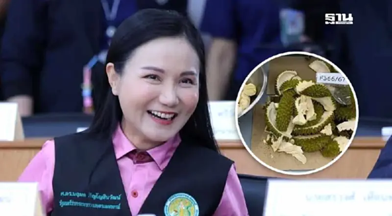 “นฤมล” แจ้งข่าวดี 10 พ.ค. GACC ลดการสุ่มตรวจสาร by2 ทุเรียนไทยไปจีนแล้ว “นฤมล” แจ้งข่าวดี 10 พ.ค. GACC ลดการสุ่มตรวจสาร by2 ทุเรียนไทยไปจีนแล้ว