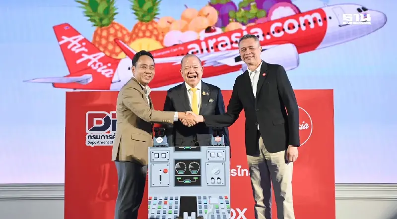 พาณิชย์ ดึงแอร์เอเชียซื้อผลไม้ 1 พันตัน เสิร์ฟเมนูผลไม้บนเครื่อง เริ่ม ก.ค.นี้