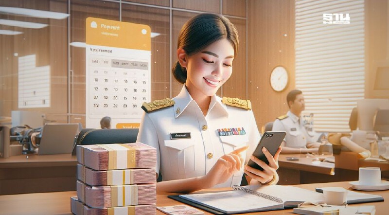 .เงินเดือนข้าราชการ เดือนมิถุนายน 2568  อัปเดตล่าสุดโอนเงินเข้าบัญชี 2 รอบ เช็กที่นี่.