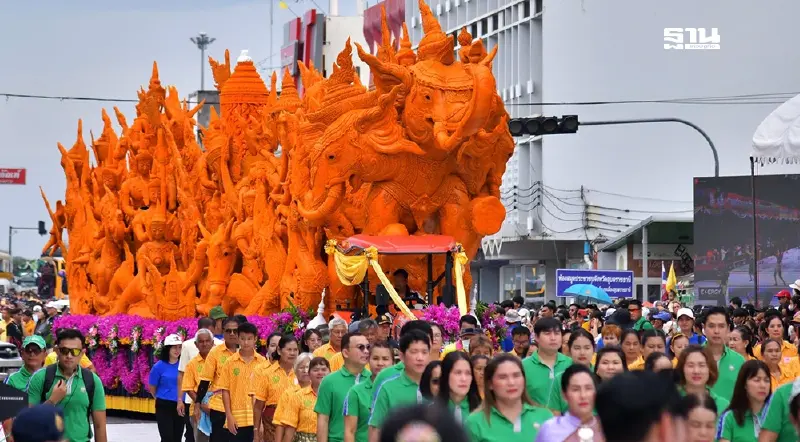 ประเพณีแห่เทียนพรรษา อุบลราชธานี เริ่มวันที่ 9-13 ก.ค.68